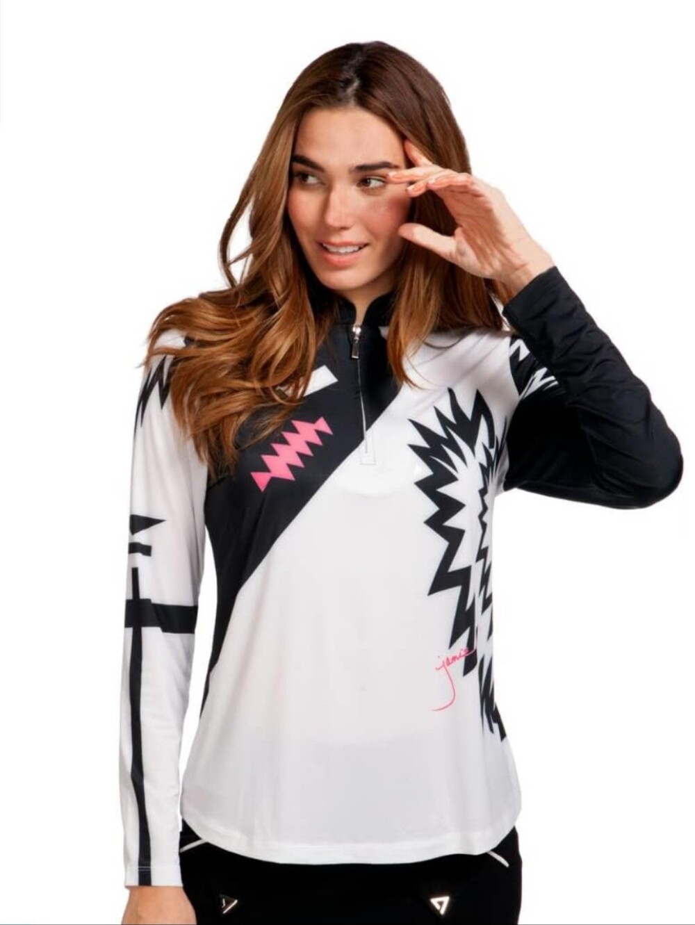 Jamie Sadock sunsense, Long Sleeve Solar Polo - Daytona.